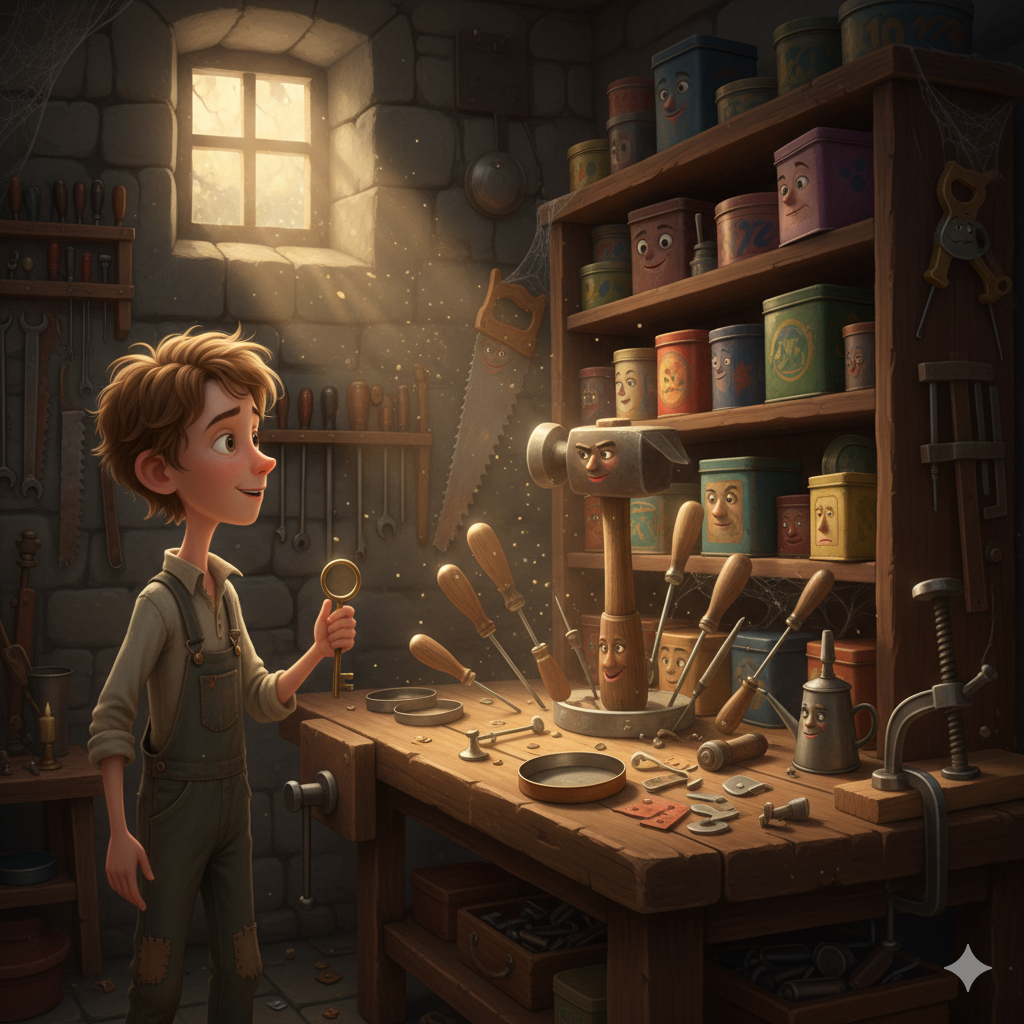 Illustration de la nouvelle 'La Boite à Outils'