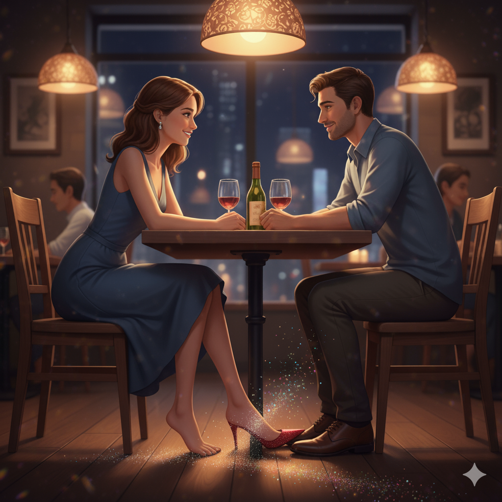 Illustration de la nouvelle 'Les Chaussures Neuves'