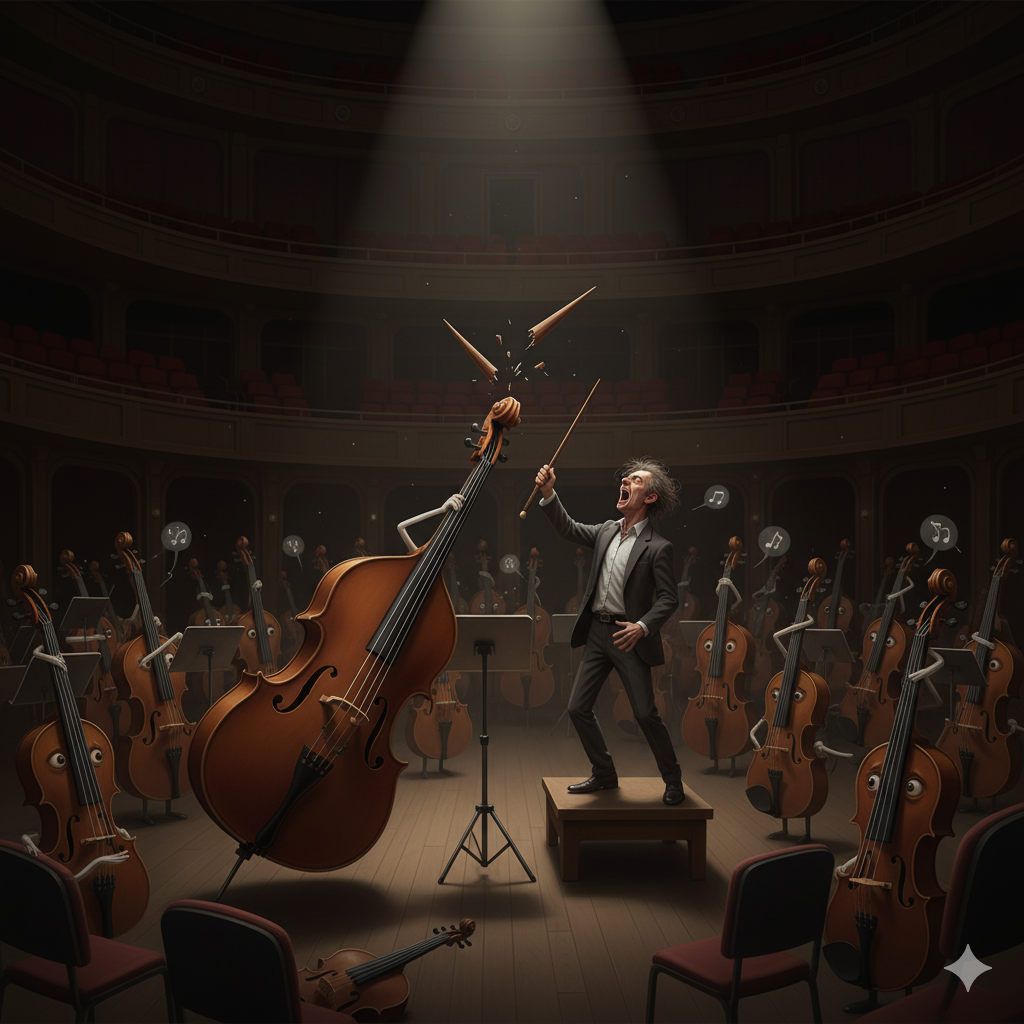 Illustration de la nouvelle 'La Baguette du Chef'