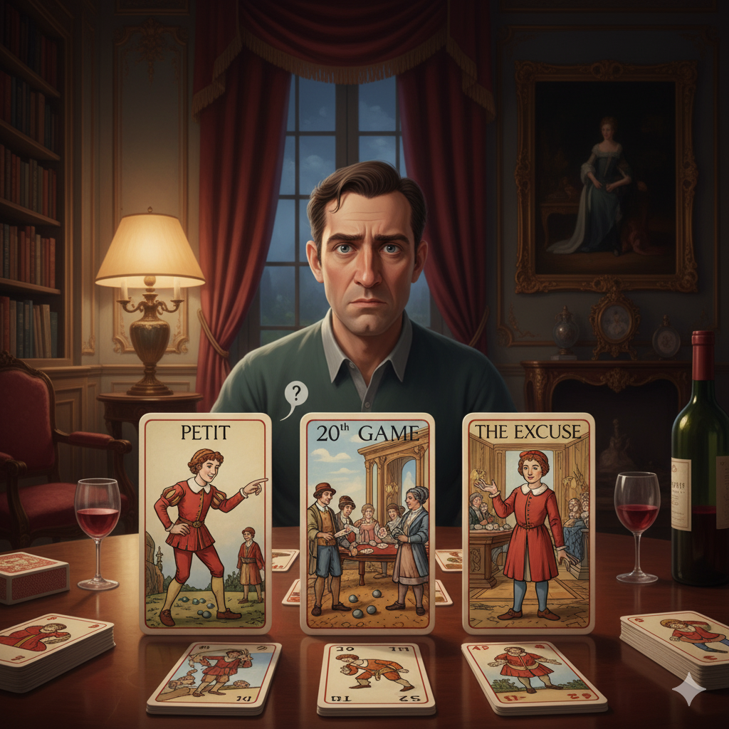 Illustration de la nouvelle 'Le Jeu de Tarot