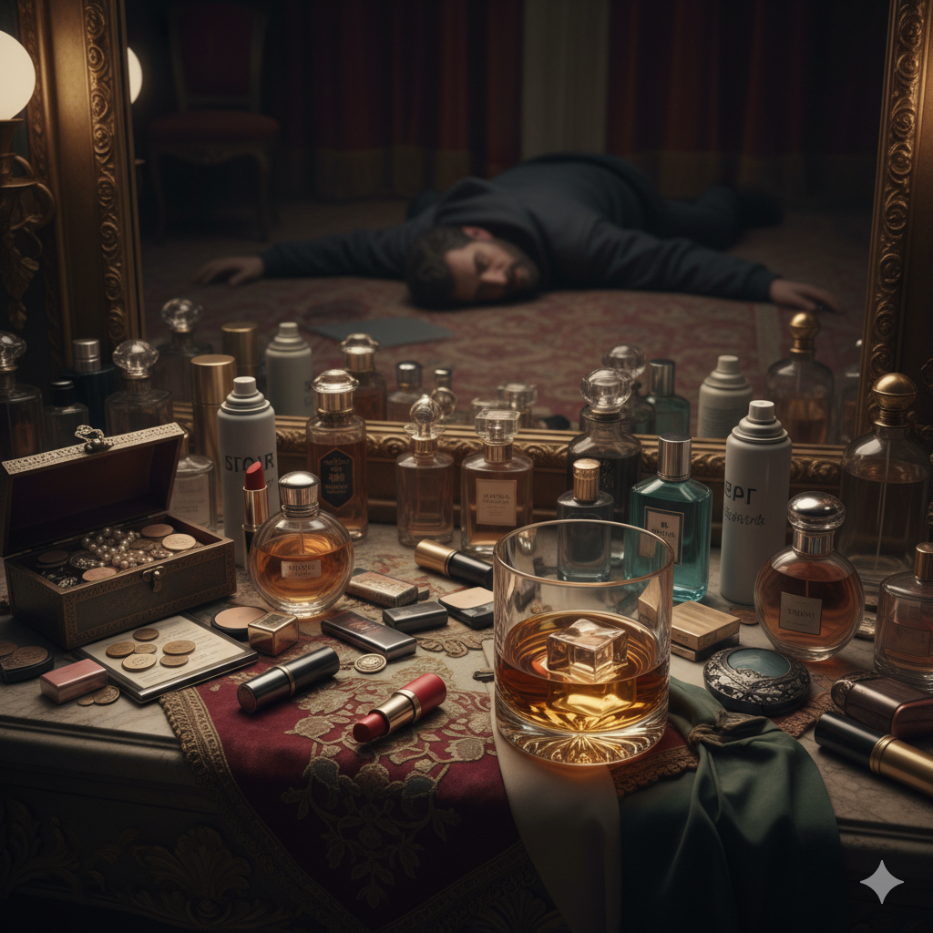 Illustration de la nouvelle 'Whisky et Parfum'